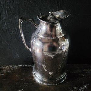 Vtg Grand Silver Co Wear-Brite Ritz-Carlton Hotel Silverplate Thermos Pitcher